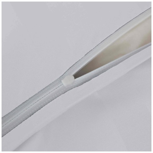 Pościel Z Lamówką 140x200 1x70x80 Silver Adamaszkowa Pasy