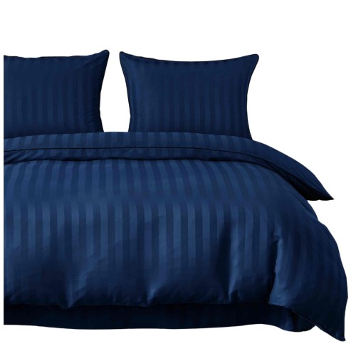 Pościel Z Lamówką 140x200 1x70x80 Chaber Adamaszkowa Pasy