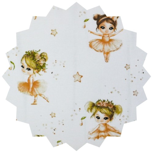 Poszewka Dziecięca 50x70 Bawełniana Baletnice Beż