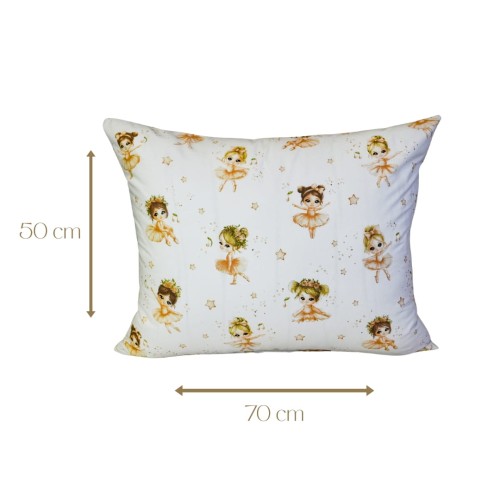 Poszewka Dziecięca 50x70 Bawełniana Baletnice Beż