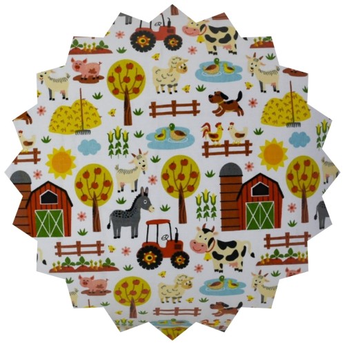 Poszewka Dziecięca 50x70 Bawełniana Wesoła Farma