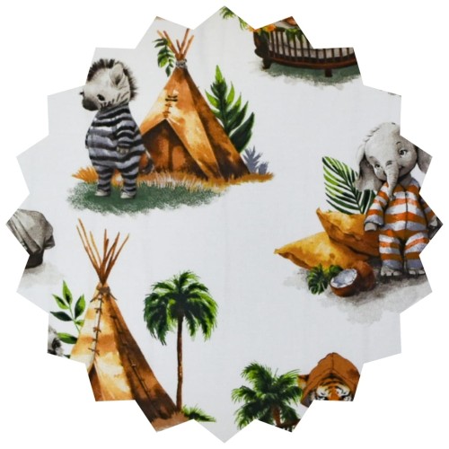 Poszewka Dziecięca 50x60 Bawełniana Zwierzaki Tipi