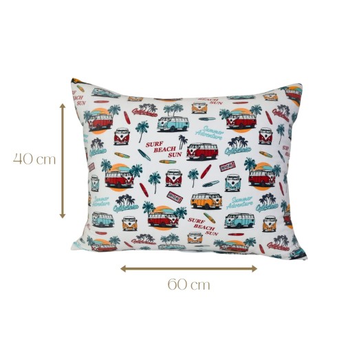 Poszewka Dziecięca 40x60 Bawełniana Volkswagen Ogórki