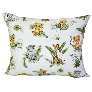 Poszewka Dziecięca 50x60 Bawełniana Afrykańskie Zwierzęta