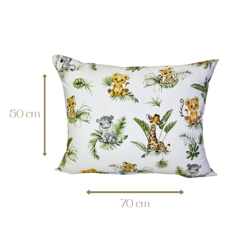 Poszewka Dziecięca 50x70 Bawełniana Afrykańskie Zwierzęta
