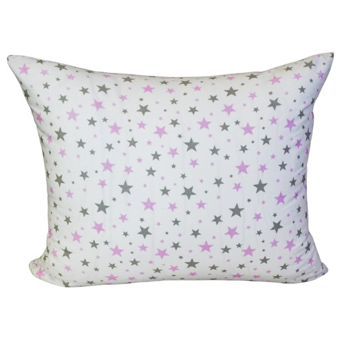 Poszewka Dziecięca 50x70 Bawełniana Gwiazdeczki Róż