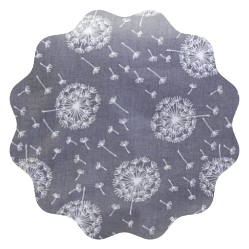 Komplet Pościeli Bawełnianej 140x200 2x70/80 Dmuchawce Na Szarym