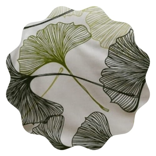 Komplet Pościeli Bawełnianej 160x200 2x70/80 Liście Miłorzębu