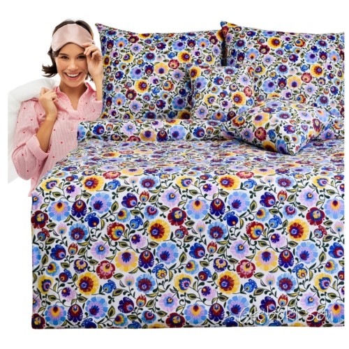 Komplet Pościeli Bawełnianej 200x220 2x70/80 Nowy Łowicki