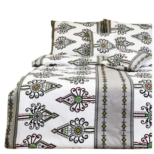 Komplet Pościeli Bawełnianej 160x200 2x70/80 Parzenice Szare