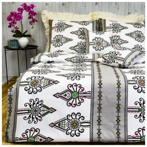 Komplet Pościeli Bawełnianej 140x200 2x70/80 Parzenice Szare