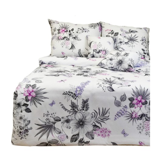 Komplet Pościeli Bawełnianej 200x220 2x70/80 Azalia