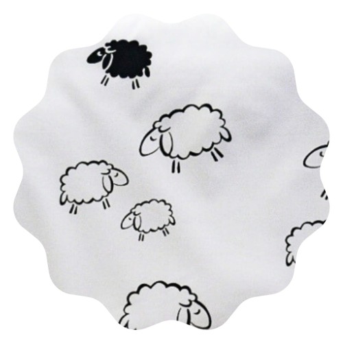 Komplet Pościeli Bawełnianej 160x200 2x70/80 Owieczki Na Białym