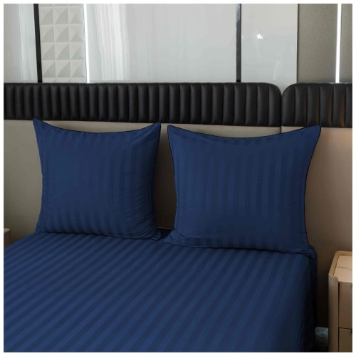 Pościel Z Lamówką 160x200 2x70x80 Chaber Adamaszkowa Pasy