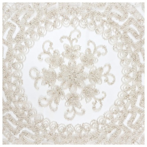 Obrus Barok 40x170 Ecru Elegancki Poliester 2412