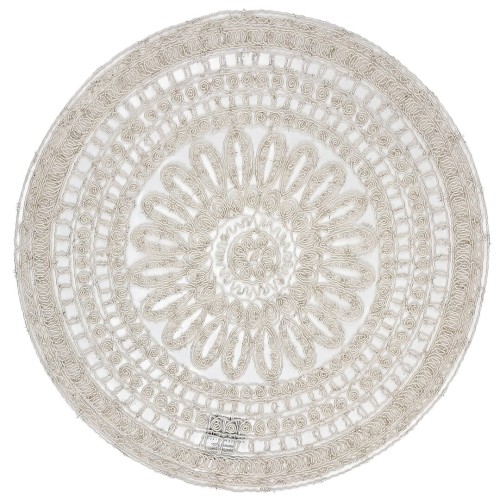 Obrus Barok 30 Koło Ecru Elegancki Poliester 2406