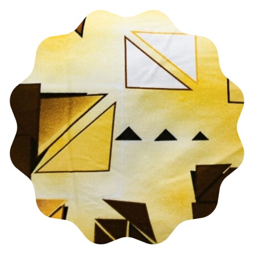 Komplet Pościeli Flanelowej 140x200 2x70/80 Szkiełka Żółte