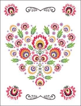 Ścierka 100% Bawełna 52x65 Wzór Ludowy 11