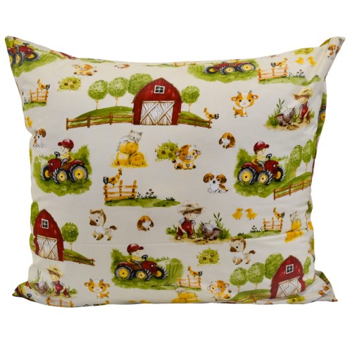 Komplet Pościeli Dziecięcej 120x160 + 70x80 Farmerski Świat Krem