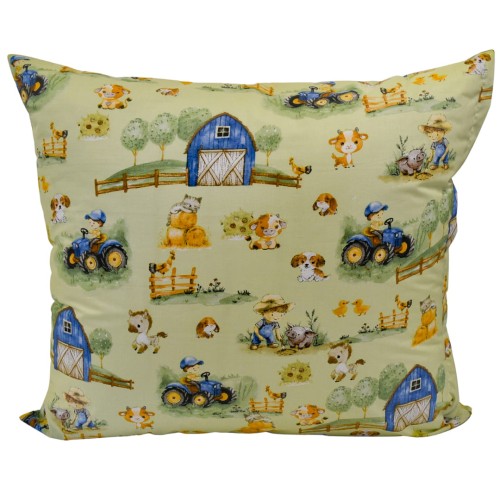 Komplet Pościeli Dziecięcej 120x160 + 70x80 Farmerski Świat Oliwka