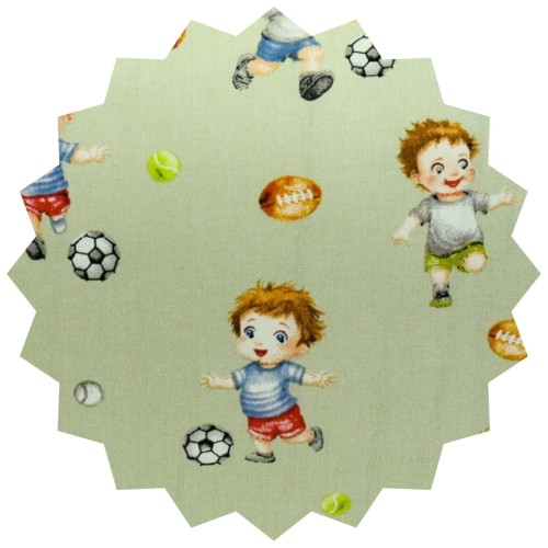 Komplet Pościeli Dziecięcej 100x135 + 40x60 Piłkarzyki Oliwka