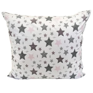 Poszewka Dziecięca 70x80 Bawełniana Magia Gwiazd Róż