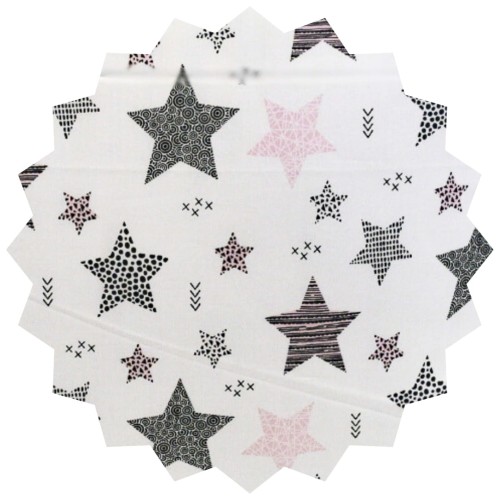 Komplet Pościeli Dziecięcej 100x135 + 40x60 Magia Gwiazd Róż