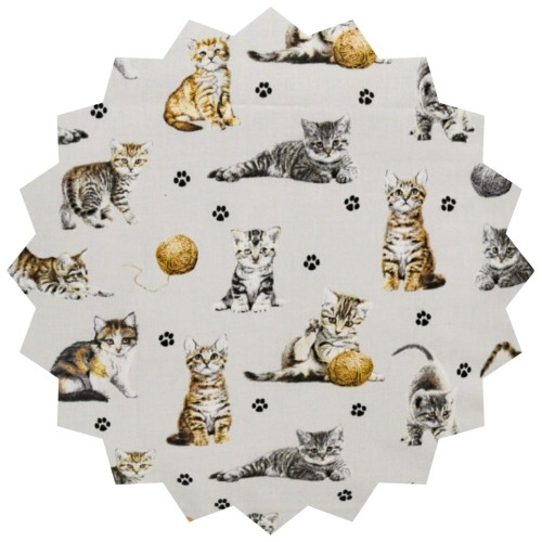 Komplet Pościeli Dziecięcej 100x160 + 50x60 Kotki Łapki Szare