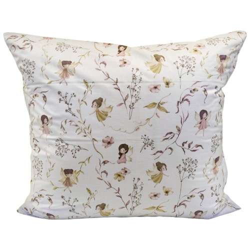 Poszewka Dziecięca 70x80 Bawełniana Wróżki Biel