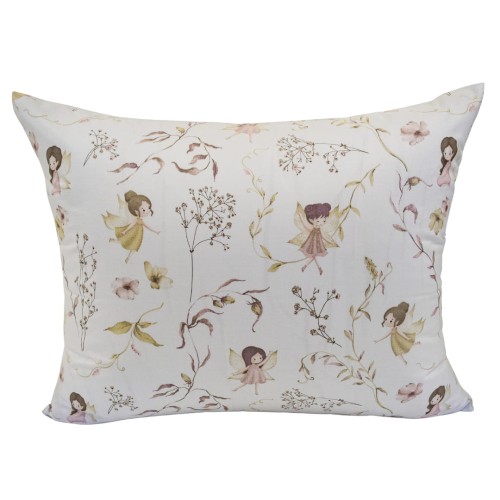 Komplet Pościeli Dziecięcej 100x160 + 40x60 Wróżki Biel