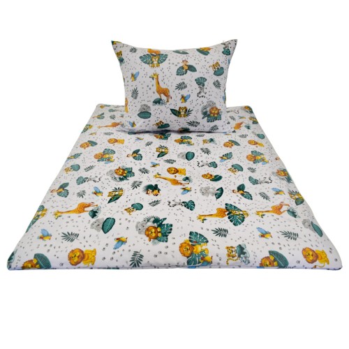 Komplet Pościeli Dziecięcej 100x135 + 50x60 Zwierzęta ZOO