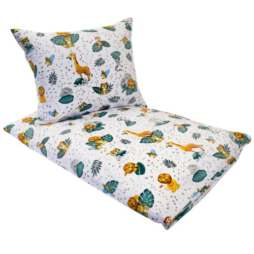 Komplet Pościeli Dziecięcej 100x135 + 50x60 Zwierzęta ZOO