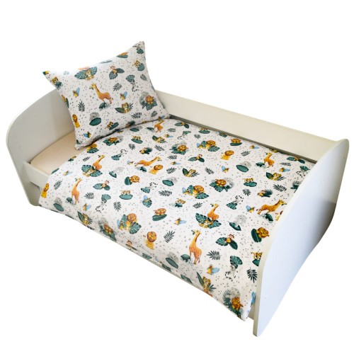 Komplet Pościeli Dziecięcej 100x135 + 50x60 Zwierzęta ZOO