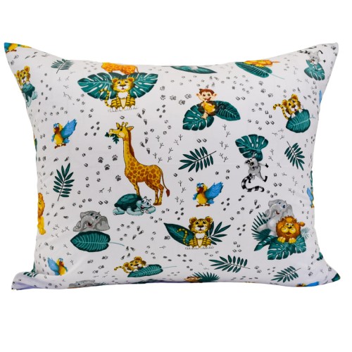 Komplet Pościeli Dziecięcej 100x160 + 40x60 Zwierzęta ZOO