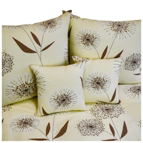 Komplet Pościeli Kora 140x200 1x70/80 Dmuchawce Krem
