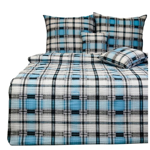Komplet Pościeli Kora 200x220 2x70/80 Krzyś Niebieski