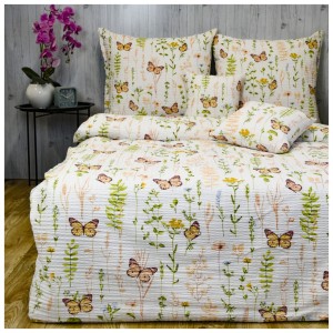 Komplet Pościeli Kora 140x200 2x70/80 Motyle Kolorowe