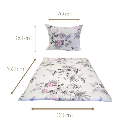 Komplet Pościeli Dziecięcej 100x160 + 50x70 Azalia