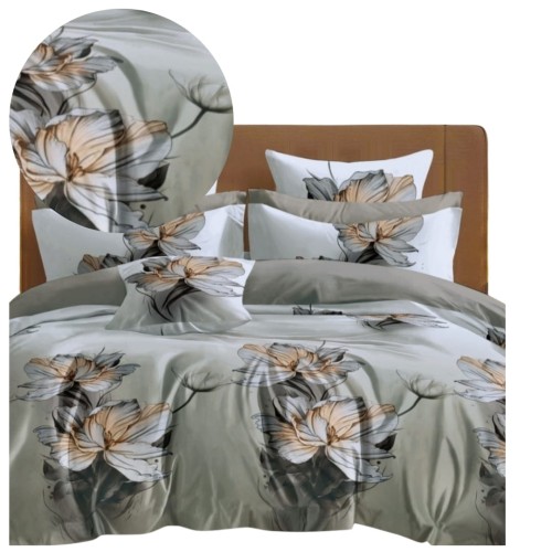 Komplet Pościeli Bawełnianej 160x200 M1989 Bawełna Satynowa