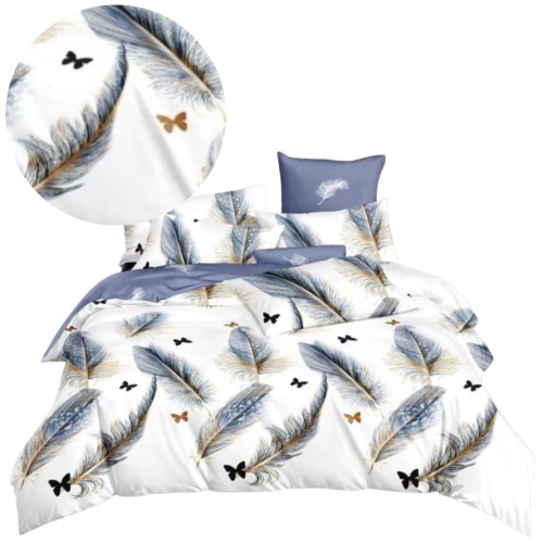 Komplet Pościeli Bawełnianej 160x200 M1976 Bawełna Satynowa