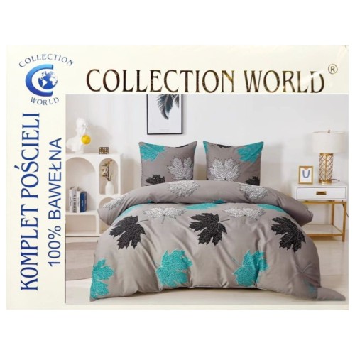 Komplet Pościeli Bawełnianej 200x220 M1617 Bawełna Satynowa