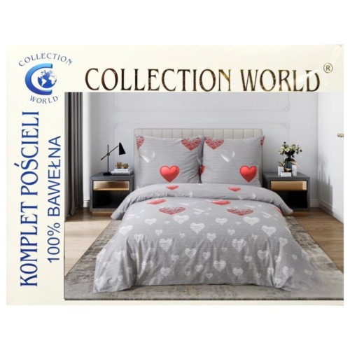 Komplet Pościeli Bawełnianej 200x220 M1601 Bawełna Satynowa