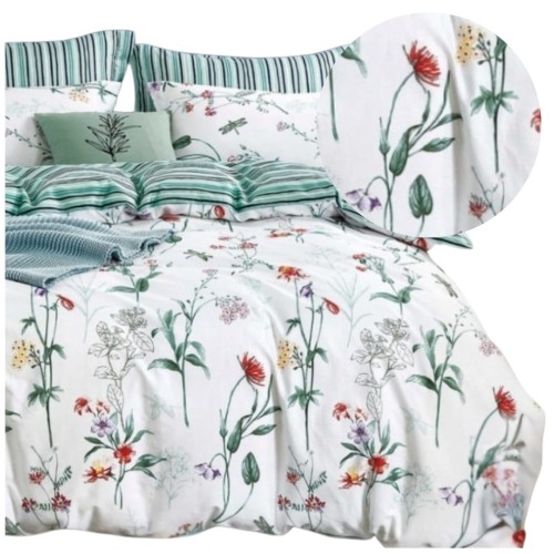 Komplet Pościeli Bawełnianej 200x220 M1459 Bawełna Satynowa