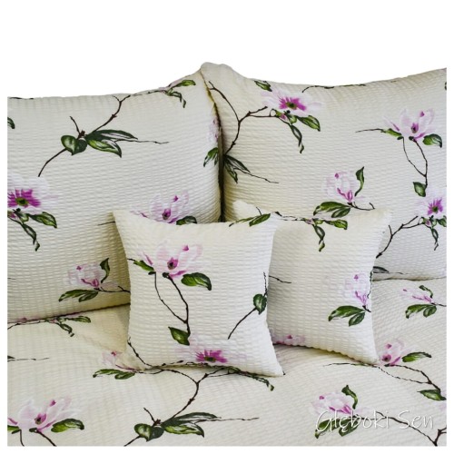 Komplet Pościeli Kora 200x220 2x70/80 Magnolia Krem