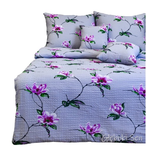 Komplet Pościeli Kora 200x220 2x70/80 Magnolia Szara