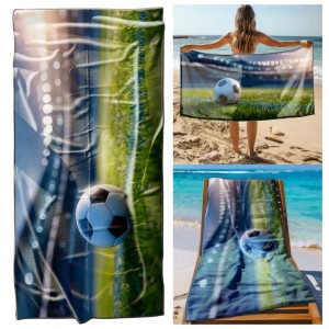 Ręcznik Plażowy Kąpielowy XL 70x140 Stadion Szybkoschnący R137