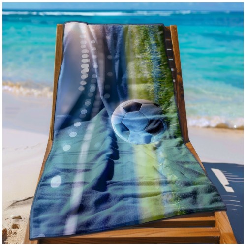 Ręcznik Plażowy Kąpielowy XXL 100x180 Stadion Szybkoschnący R137