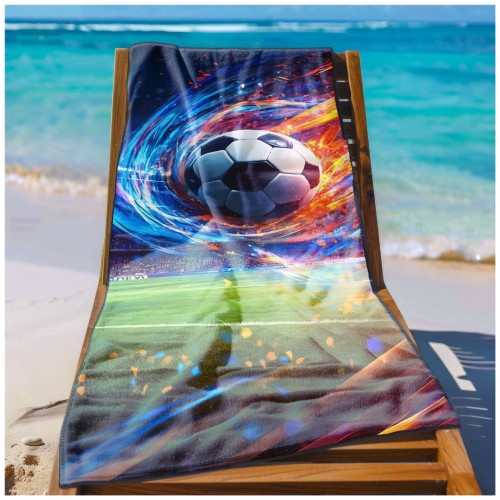 Ręcznik Plażowy Kąpielowy XL 70x140 Magiczna Piłka Szybkoschnący R140