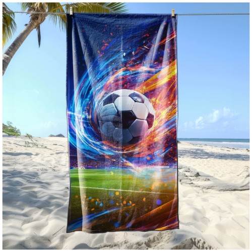 Ręcznik Plażowy Kąpielowy XL 70x140 Magiczna Piłka Szybkoschnący R140