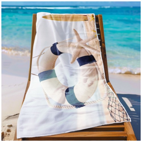 Ręcznik Plażowy Kąpielowy XL 70x140 Rozgwiazda Szybkoschnący R143